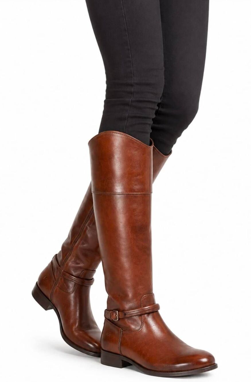 FRYE Melissa Seam Tall Leather Riding Boot Size 6B